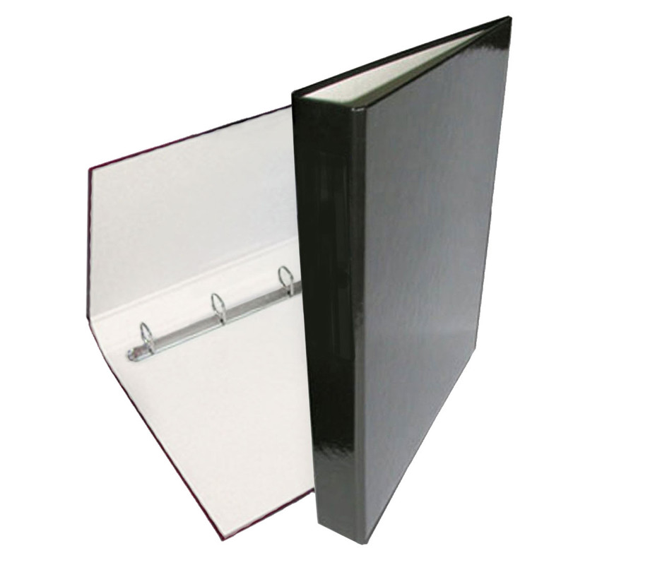 Папка з кільцями iTEM357, 4 кільця, А4, 25 мм, PP покриття, чорна